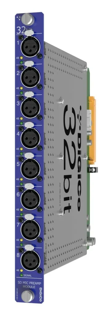 SD-Rack 32bit 8ch analogue mic & line input card